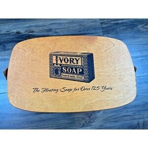 Split Oak Basket IVORY SOAP PROCTOR & GAMBLE 125 yr commemorative Peterboro Tag
